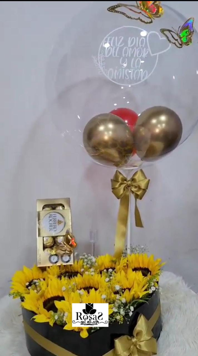 Corazón de Girasoles en cali