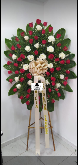 Corona fúnebre floristería en Cali